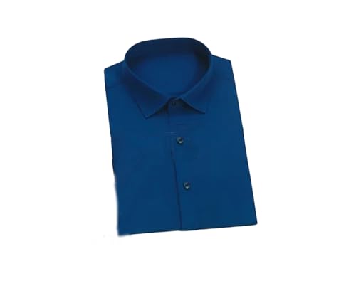 Chemise à manches courtes pour homme bleu paon XXL style décontracté