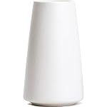 Bright White Vase - 6“ White Ceramic Flower vase, Boho Vases for Pampas Grass, Minimalist Modern vases for Home Decor, Table Shelf Living Room Farmhouse Decor