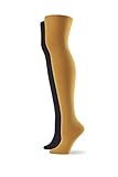 No nonsense Women Expantech Super Opaque Tights, Black/Ochre - 2 Pair Pack, XX-Large US