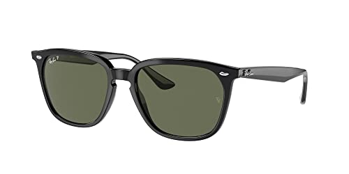 Ray-Ban RB4362 Sunglasses Bundle: RB 4362 601/9A Black Dark Green Polar and Universal Anti-slip Silicone Leash