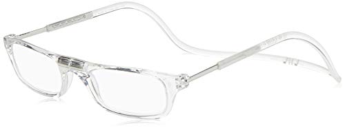 CliC Adjustable Front Connect Reader, 1.75 Strength, Clear Frame