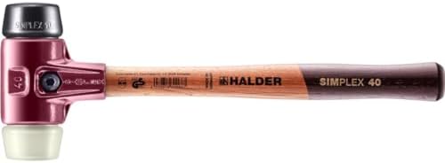 HALDER 3028.040 - Maza de goma + nylon Simplex Ø 40 mm