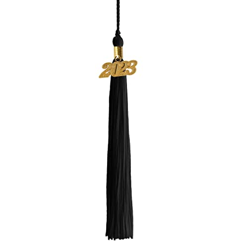 Class Act Graduation Graduation Tassel - Gold Charm - 1 Color, 2023, Black