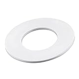 sourcing map 5er Pack PTFE Flachdichtung 88mm ä.D. 45mm i.D. 3mm DN40 Flanschdichtung weiß
