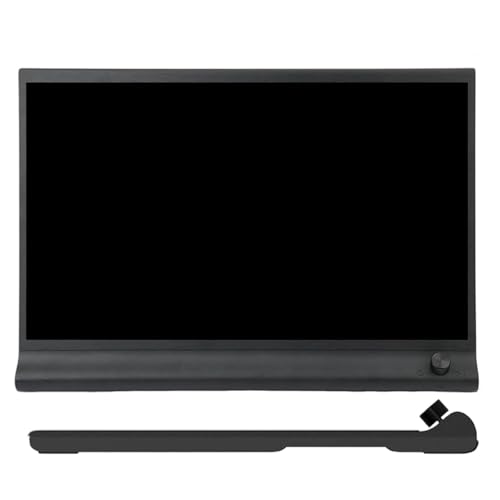 Monitor portátil, dispositivo de visualización delgado de 15.6 pulgadas, pantalla externa ligera, monitor multimedia fácil de viajar, para laptop, PC, tableta, oficina, hogar