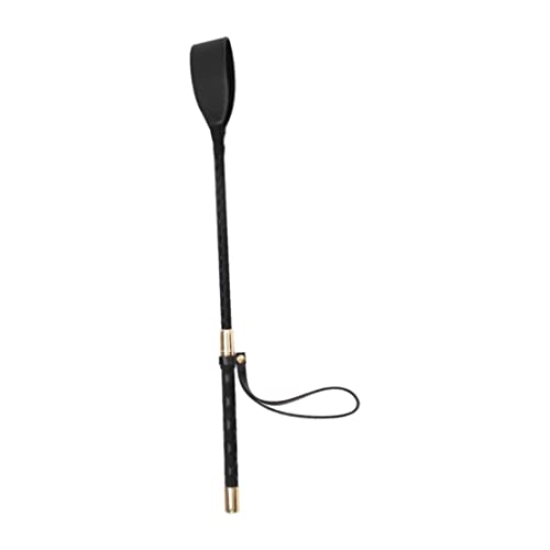 CurcKua Riding Crop Horse Riding PU Leather Jump Bat Equestrian Flogger Shaft with Non Slip Handle Leather Jump Bat Horse Flogger Equestrian Whip Whip Faux CropRiding Crop