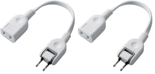 Amazon.co.jp: エレコム 電源タップ 0.1m ACアダプタ用電源延長コード