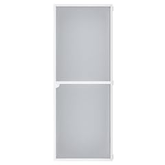 Amig - Zanzariera per Porta | 100 x 220 cm | Protezione Efficace | Regolabile | Kit Completo con Telaio, Rete e Accessori | Alluminio e Fibra di Vetro | Bianco/Grigio | Protezione Anti-Zanzare