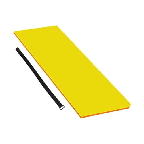Ronyme Colchoneta Flotante de Espuma de Alta Densidad para Piscina, Ideal para en, Playa, Piscina y Uso Familiar, Naranja Amarilla
