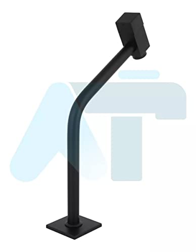 Torneira Para Cuba de Banheiro Preto Fosco Quadrada Bica Alta Media