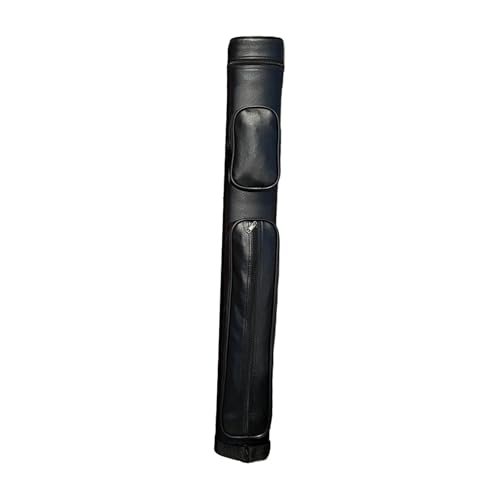 Estuche para tacos de billar de piel sintética negra bolsa resistente 7