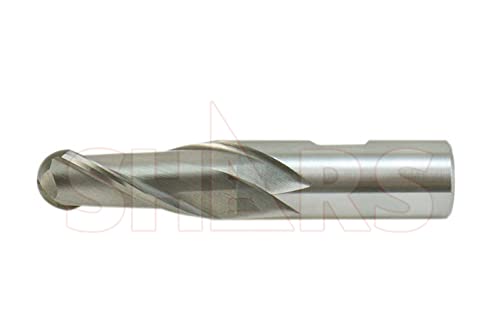 Shars 404-5964 2 Flute Hss Ball Nose Single End Mill Set 9 Pcs 404-5964 S) thumb #6