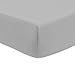 American Baby Company 100% Cotton Percale Fitted Crib Sheet for Standard Crib and Toddler Mattresses, Gray