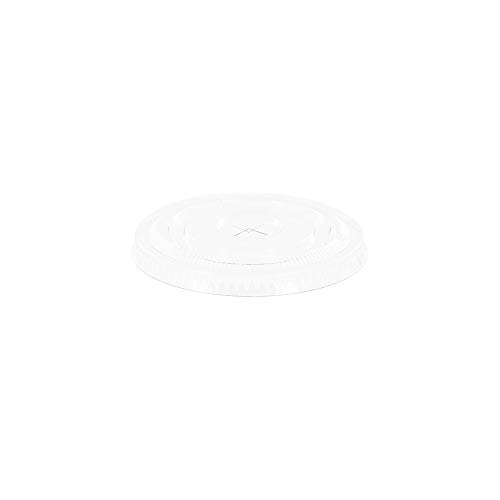 MarketPRO Flat X-Slot Plastic Lid for 12-24 oz Cold Cups | 1000 Per Case