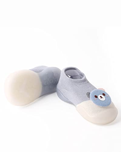 Image of ALMURAT Children's Multicolor Cute Panda Face Cotton and Silicon Rubber base Shoes Cum Socks, Antislip Soft Sole Kid's Shoes, Breathable Socks Shoes For Baby (Multicolor)