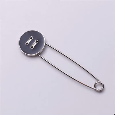 duże agrafki, 5 szt. 3,2 cm duże szpilki bezpieczeństwa broszki gałązka pióro ozdoba vintage brązowa broszka damski sweter szalik klamra(Bronze)