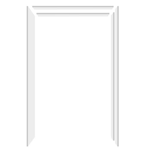 Cinnvoice 1510 Series Pocket Door Jamb Kit, DIY Exterior White Door Jamb Frame Kit, Factory Primed and Ready for Painting for 36" x 80" x 4-9/16" (3'-0'' x 6'-8'') Openings, Pine Wood, Primed, Bundled - Thumbnail 7