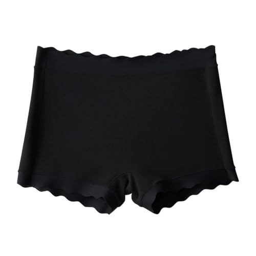 IOEUIWP Pantalones Cortos de Seguridad sin Costuras for Mujer, Calzoncillos Tipo bóxer Finos Cintura Alta Talla Grande, Bragas antirozaduras hasta el Muslo(Color3)