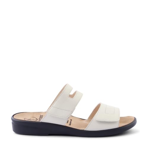 Mocassin en Cuir Blanc Ganter Sonnica-e Confection Premium Allemande