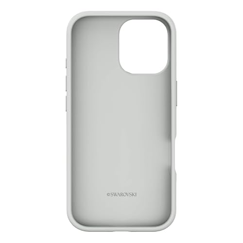 Coque iPhone 17 Swarovski étui argenté scintillants compatible chargeur Apple