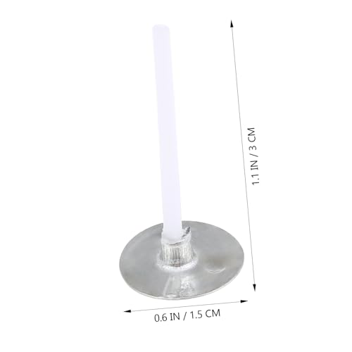 Mechas con base para velas Garneck 2.6 cm 500 pzas miniatura 7