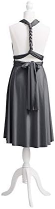 Short Infinity Bridesmaid Dresses Convertible Wrap Midi Multiway Dress - Image 3