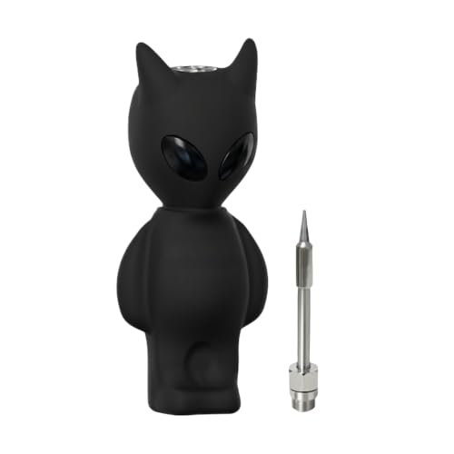 Mini Pen Battery in Equipped Cartoon Appearance Soldering Iron Multi-Function Design Rechargeable (black)