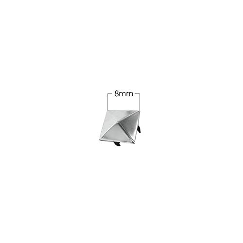 Clous pyramide carrés à dents métalliques pour customiser vos chaussures - 3