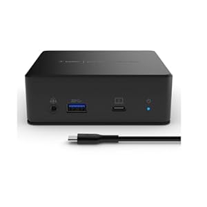 Belkin INC002VFBK USB-C to 2xHDMI 1xRJ-45 3xUSB-A Docking Station – Black