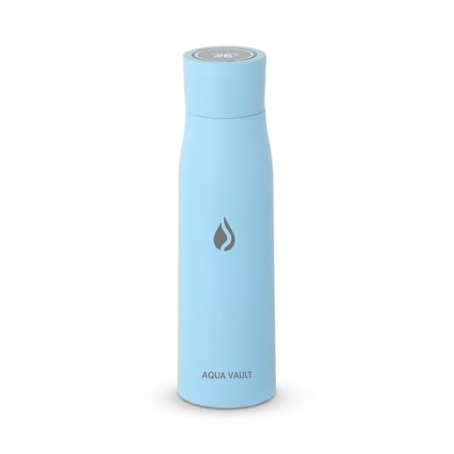 Image of AQUA VAULT PureX Self-Cleaning Smart Water Bottle - 750ml 25oz | With UV-C Purifier, Digital Temperature Display & Hydration Reminder | 316 Medical Grade Stainless Steel | 24H Cold-12H Hot