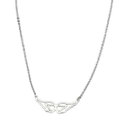 Collier ailes creuses en acier inoxydable pour sublimer vos tenues de fête