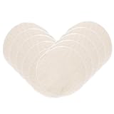 OSALADI Juego de 10 Paños para Vapor de Algodón Puro 100% Beige 30 CM Esterilla para Albóndigas Malla de Vapor Reutilizable para Cocina y Alimentación Saludable