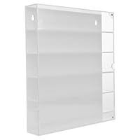 Alasum Acrylic Display Case: Mini Toy Car Organizer for Desktop & Wall Mounted - Clear Storage Box for Model Cars and Mini Figures - Dustproof Showcase Cabinet