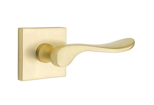 EMTEK Disk Rosette Privacy Set With Matching Finish Freestone Lever