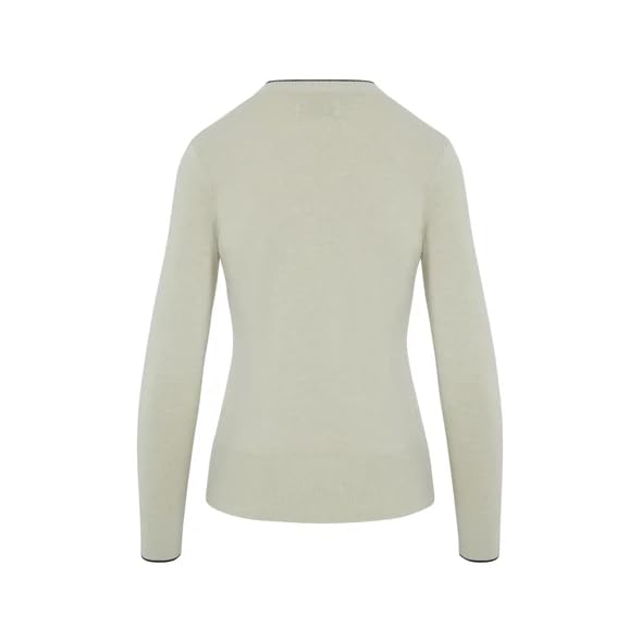 Original Penguin by Musingwear LS Solid Floral Sweater, Jersey para Mujer