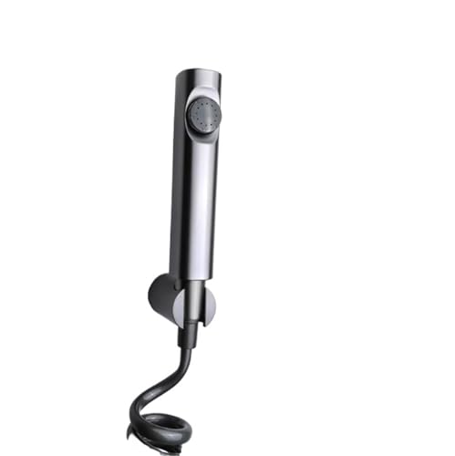 Bathroom Bidet Sprayer Set 3pcs Toilet Holder Matt Black Gold Grey Chrome(Grey)