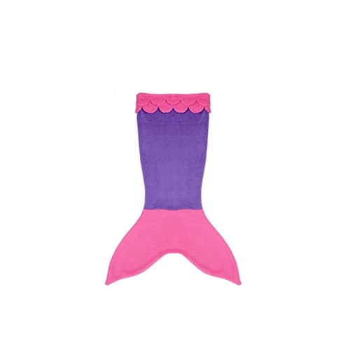 Mermaid Tail Cute Fleece Blanket For Kids Only Warm Throw Blanket Pink Purple #TOP5