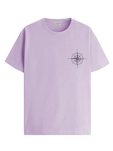 Image of ADRO Unisex 100% Cotton Regular Tshirt | Printed | Graphic Printed | Chest Printed