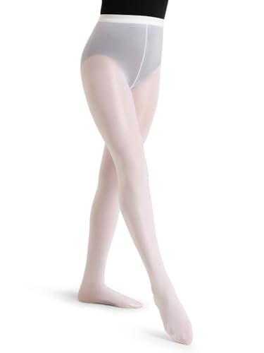 Capezio Ultra Shimmery Tight - Girls, White, Medium/Small2