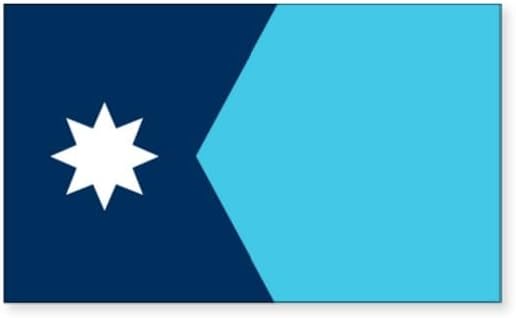 CafePress Minnesota State Flag Sticker Rectangle Bumper Sticker Car Decal