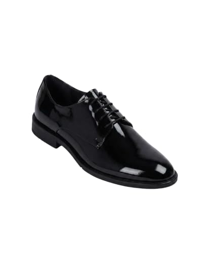 Zapatos Derby de hombre en charol auténtico ideales para deslumbrar en bodas y galas