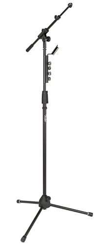 Fender Telescoping Boom Stand Microphone Stand, Adjustable, Holds up to 12 Picks