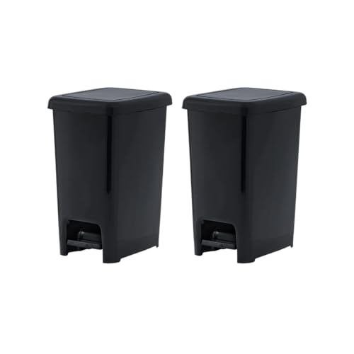 Caneca de basura ovalada Superio con pedal 6.5 gal 2 pack miniatura 1
