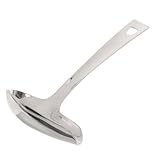 Uonlytech Cuchara para Salsa de Acero Inoxidable 1 Pieza, Diseño Único Boquilla para Llovizna, Cucharilla para Servir y Decorar en Cocina, Accesorio Práctico para Hornear y Vajilla Creativa