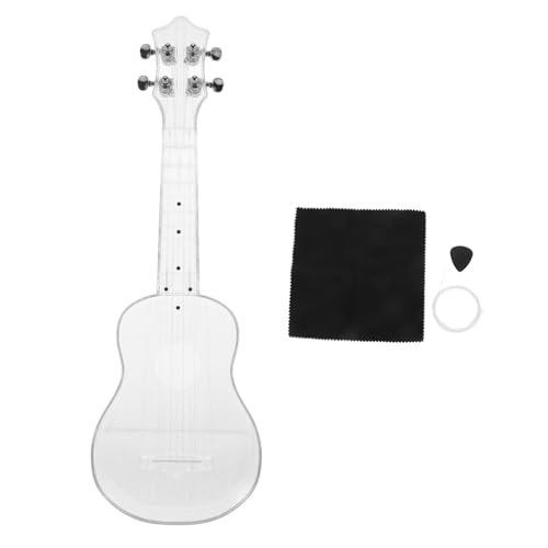TOPPERFUN Ukelele Transparente Portátil De Ukelele Para Principiantes y Adultos Para Música Casa o...