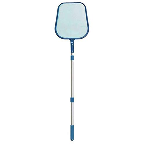 BESPORTBLE Leaf Skimmer Net with 47Inch Adjustable Telescopic Pole, Fine Mesh Net for Cleaning Surface of Swimming Pools, Hot Tubs, Spas and Fountains
