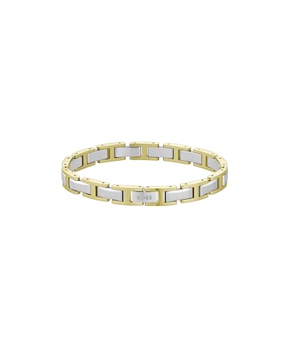BOSS Bracciale da uomo a maglie Jewelry in acciaio inossidabile e oro giallo - 1580793
