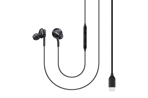 Image of Original Wired Galaxy AKG-Tuned IC100 Type-C Earphones with Mic | Pure Bass Sound | One Button Multi-Function Remote | in Ear Comfort fit | 6 Months Warranty (Black)