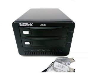 BUSlink CSX8TB2SDG2KKB 8TB Bilateral Dual Keys CipherShield 2-Bay RAID 0 512-bit AES USB-A 3.2 Gen 2/eSATA FIPS 140-2 Level 2 HIPAA Hardware Encrypted External SSD Drive