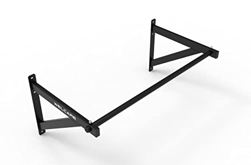 Image of WELCARE Wall Mount MU7001 Heavy Duty Commercial Style Wide Grip Wall Mounted Pull Up Bar-Chin Up Bar for Home Gym